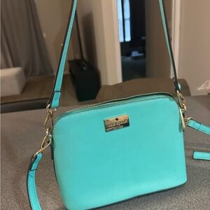 Kate Spade turquoise bag. Two different detachable straps. OBO